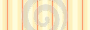 Stylish pattern fabric lines, vintage background vector seamless. Web texture vertical textile stripe in orange and light yellow