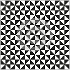 Stylish pattern squares black white. Monochrome seamless pattern. Geometric element. Vector illustration. stock image.