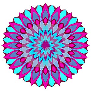 Stylish Petal-Based Abstract Emblem Design photo