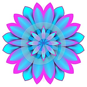 Stylish Petal-Based Abstract Emblem Design
