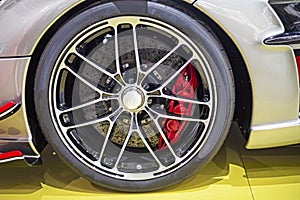 stylish racing car wheel