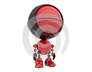 Stylish red robot