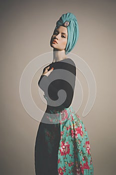 Stylish refined lady