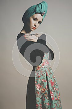 Stylish refined lady photo