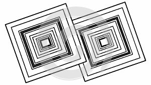 Stylish Repeating Square Geometric Pattern for Backgrounds and Textiles, vector design Generative AI