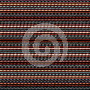 Retro Abstract Black Stripe Dashed Lines Native Ethnic Pattern