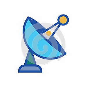 Dish Icon for Satellite Communication