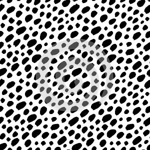Stylish simple polka dot vector seamless pattern.