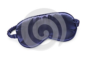 Stylish sleep masks on white background