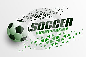 stylish soccer outdoor sports championship background design