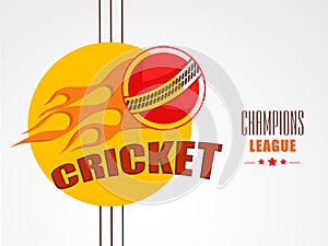 Stylish sticker for Cricket Champions League.