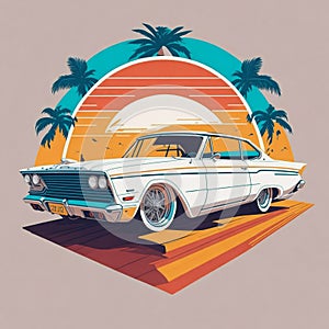 stylish t-shirt and apparel abstract design for cars.
