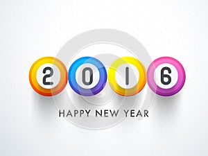 Stylish text for Happy New Year celebration.