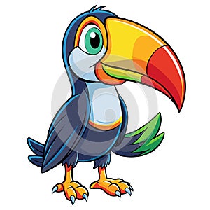 Stylish Toucan Bird Vector Art for Creative Expressions photo
