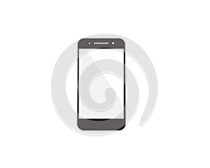 Stylish touch screen smartphone, tablet, mobile phone isolated on a light background Blank screen Use in advertising and design