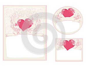 Stylish valentine cards collection