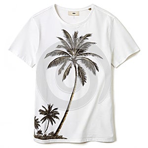 Elegant summer style vector t-shirt design palm photo
