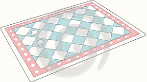 Checkered Floor Pattern Geometric Tile Background, vector design Generative AI