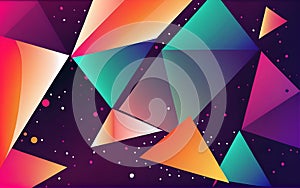 Triangle Abstract Technology Background Modern Design Vector