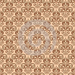 Stylish vintage floral seamless pattern, Victorian style vector