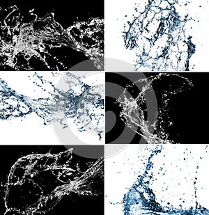 Stylish water collage