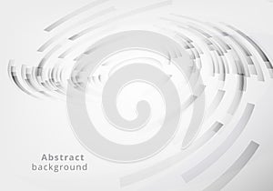 Stylish white and gray curvy background.Abstract background vector