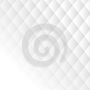 Stylish white pattern with rhombus Vector