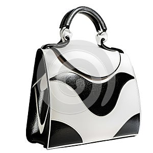 Stylish women handbag purse, luxury elegant ladies hand bag , isolated on transparent background.