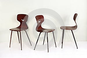 Stylish wooden bentwood chairs