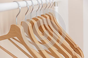 A Stylish Wooden Clothes Hanger