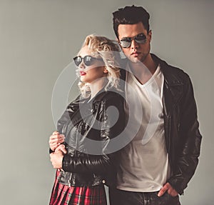 Stylish young couple