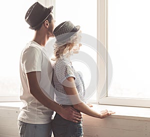 Stylish young couple