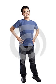 Stylish young man standing