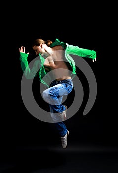 Stylish and young modern style dancer