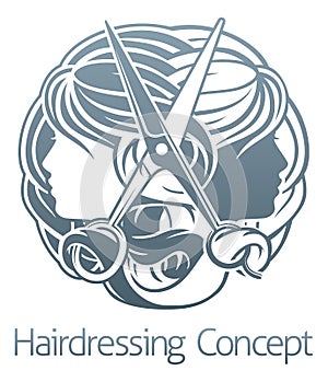 Stylist Hair Salon Hairdresser Concept photo