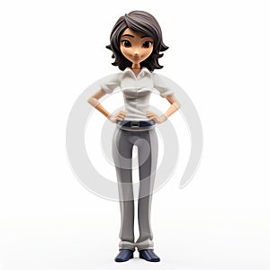 Stylistic Manga Female Businessperson Action Figure - Highly Detailed