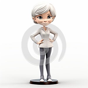 Stylistic Manga Figurine: Innocent Charm And Shiny Eyes