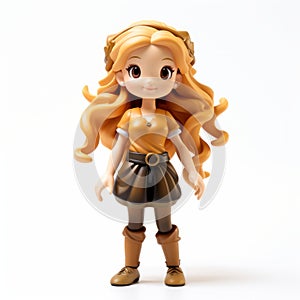 Stylistic Manga Miniature Action Figure With Detailed Character Design