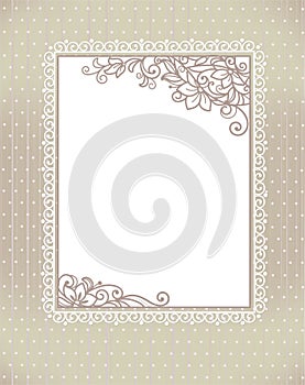 Stylization floral frame photo