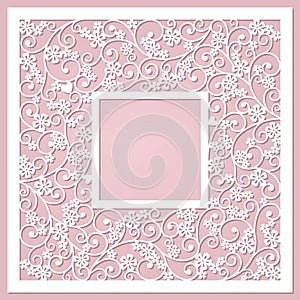 Stylization floral frame