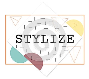 Stylize Class Design Elegant Hipster Trends Concept photo