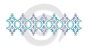 Stylized abstract geometric border pattern, dynamic design, vector design Generative AI