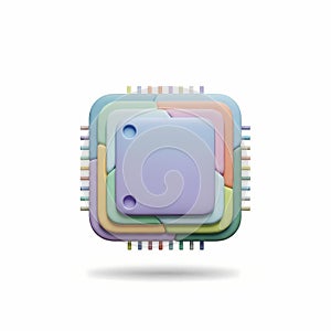Abstract Layered Processor Icon
