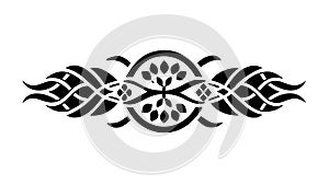 Stylized Abstract Wave Pattern Border, Dynamic Fluid Design, vector design Generative AI