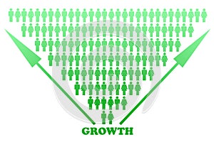 Stylized Big Growth Graph Design