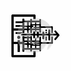 Data Flow and Processing Icon