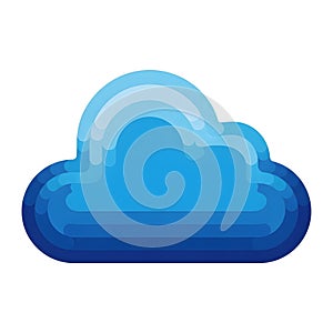 Blue Cloud Icon
