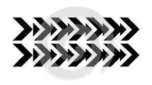Stylized chevron arrow pattern vector background, vector design Generative AI