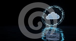 Digital Cloud Technology Concept
