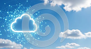 Cloud Computing Concept with Network Connections